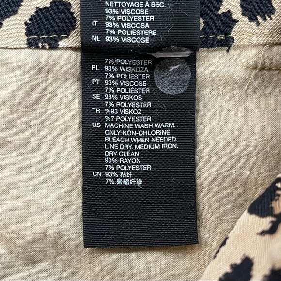 & Other Stories Leopard High Waist Tapered Trousers Pants - Picture 16 of 16